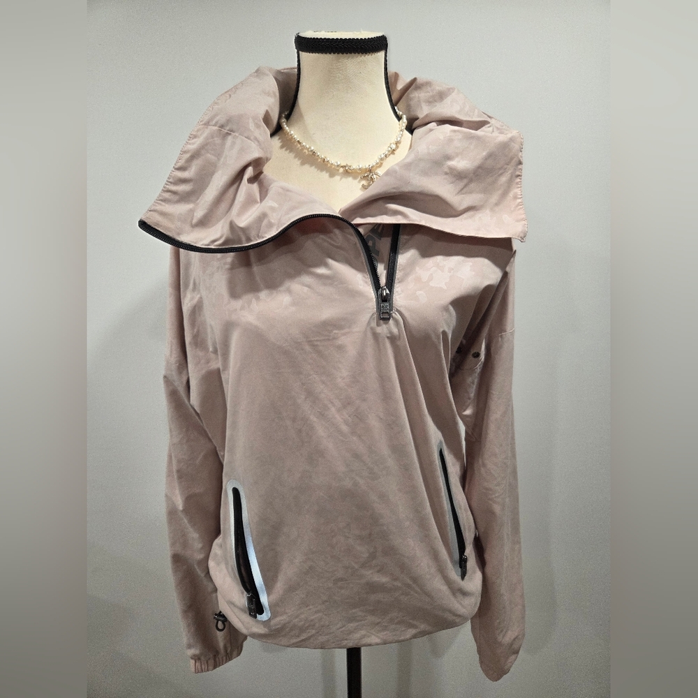 Superdry Size S Sport Half Zip Anorak Windbreaker | Neutral Blush Camo